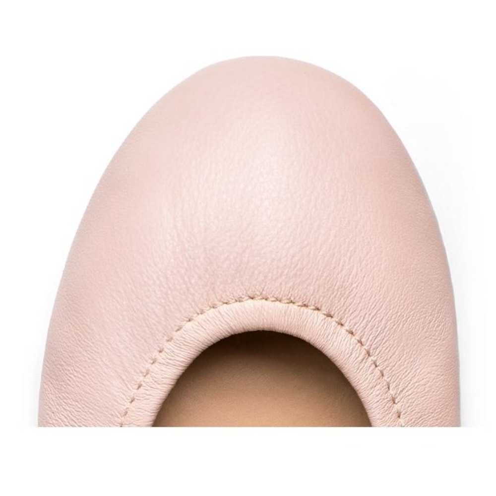 Tieks Ballet Flats Women 5 Blush Pink Leather Foldable Split Sole - Picture 5 of 13